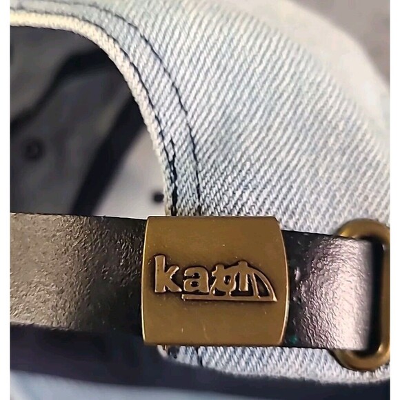 RFDF TV Denim Hat Baseball Ball Cap ADJUSTABLE Relaxed Fit Light Wash Rural Farm - Picture 5 of 6